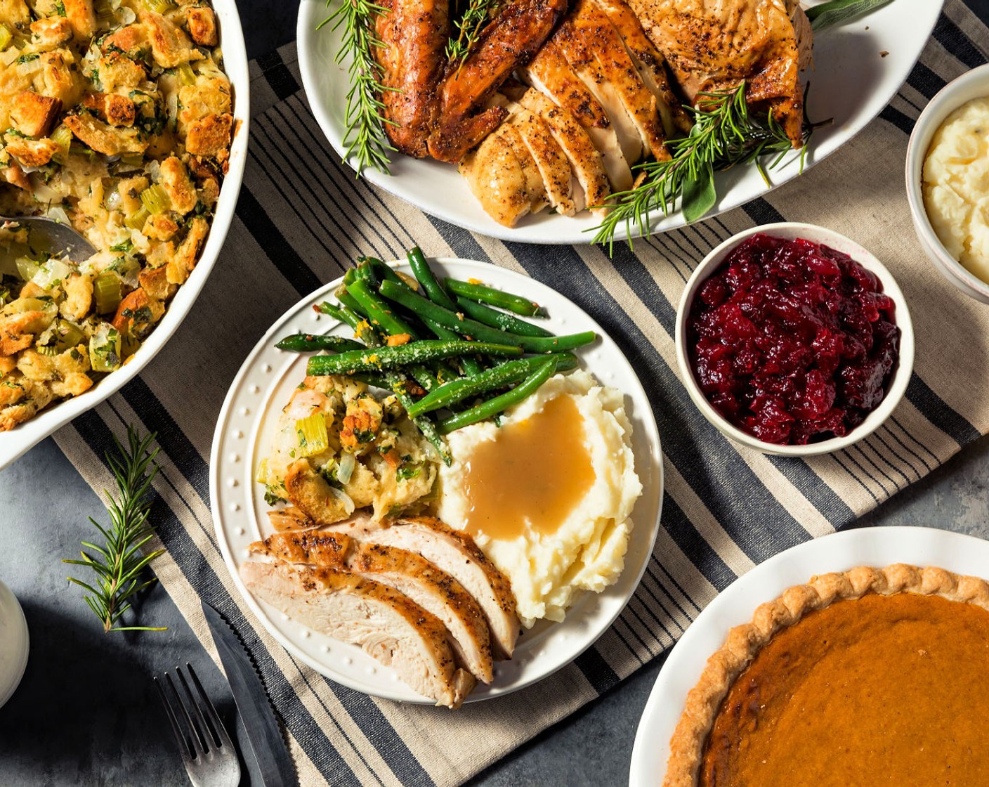 CLASSIC THANKSGIVING DINNER & DESSERT RECIPES~ THE COMPLETE MEAL
