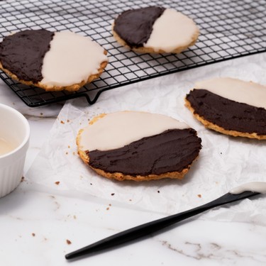 Gluten-Free Black and White Cookie