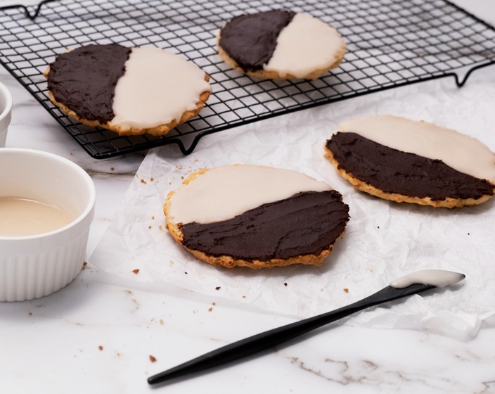 Gluten-Free Black and White Cookie