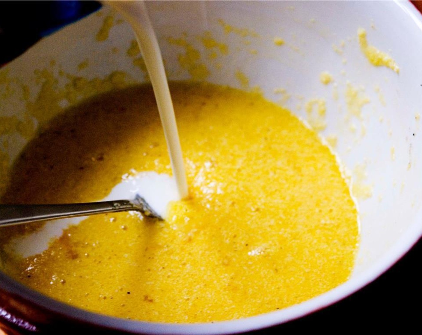 step 7 Pour in the Heavy Cream (1 cup), and stir to combine.