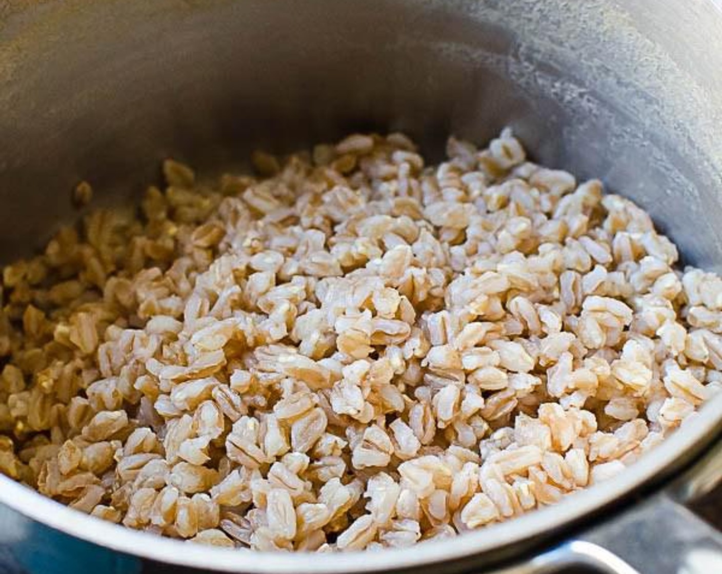 step 1 Fill a medium pot halfway with water and heat to boiling. Add Salt (1/2 tsp) and then stir in the Farro (3/4 cup). Reduce heat to a simmer and cook the farro until tender, about 20 to 25 minutes. Drain the farro and let cool to room temperature.