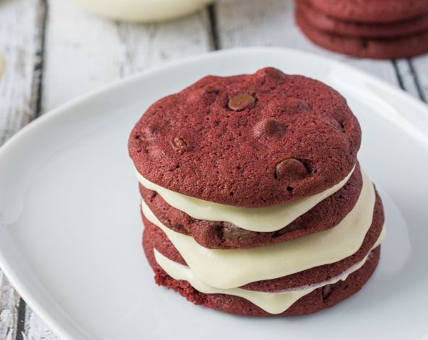 Red Velvet Chocolate Chip Cookies