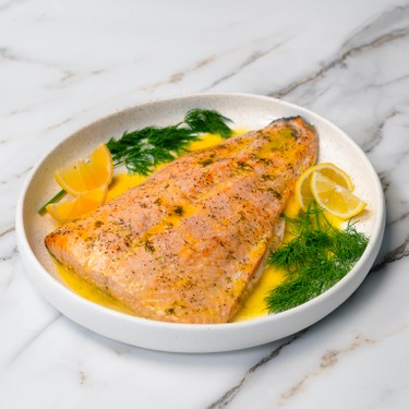 Baked Salmon with Dill Butter Sauce Recipe | SideChef