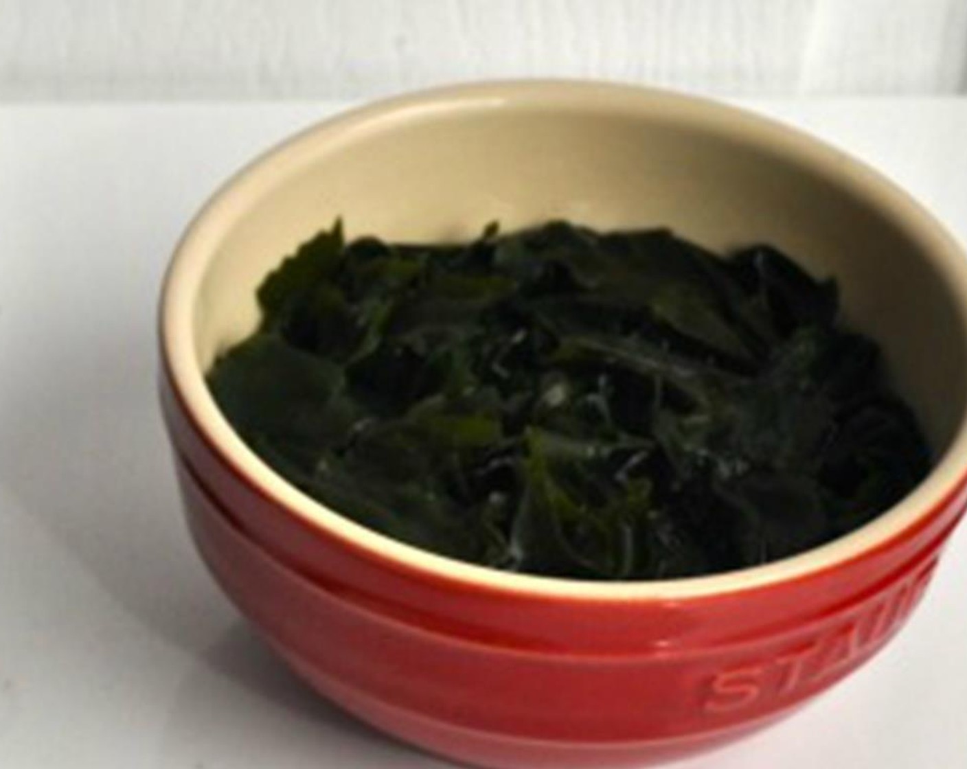 step 2 In a small bowl, combine Dried Seaweed (1/4 cup) and some hot water. Set aside to sit.