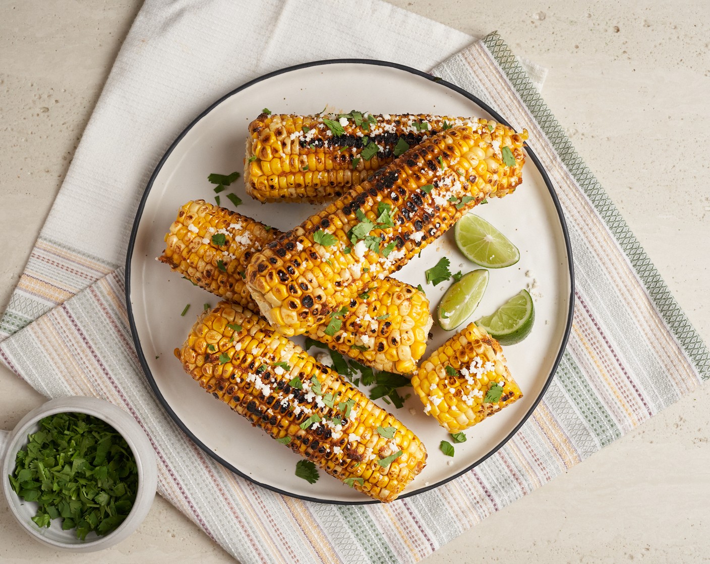 step 6 Transfer to a plate. Sprinkle with Queso Fresco (1/4 cup) and Fresh Cilantro (to taste). Serve with Lime (1).