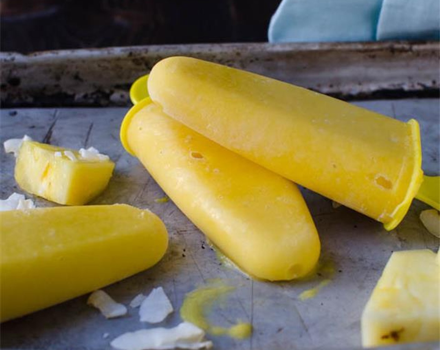 Mango Colada Popsicles