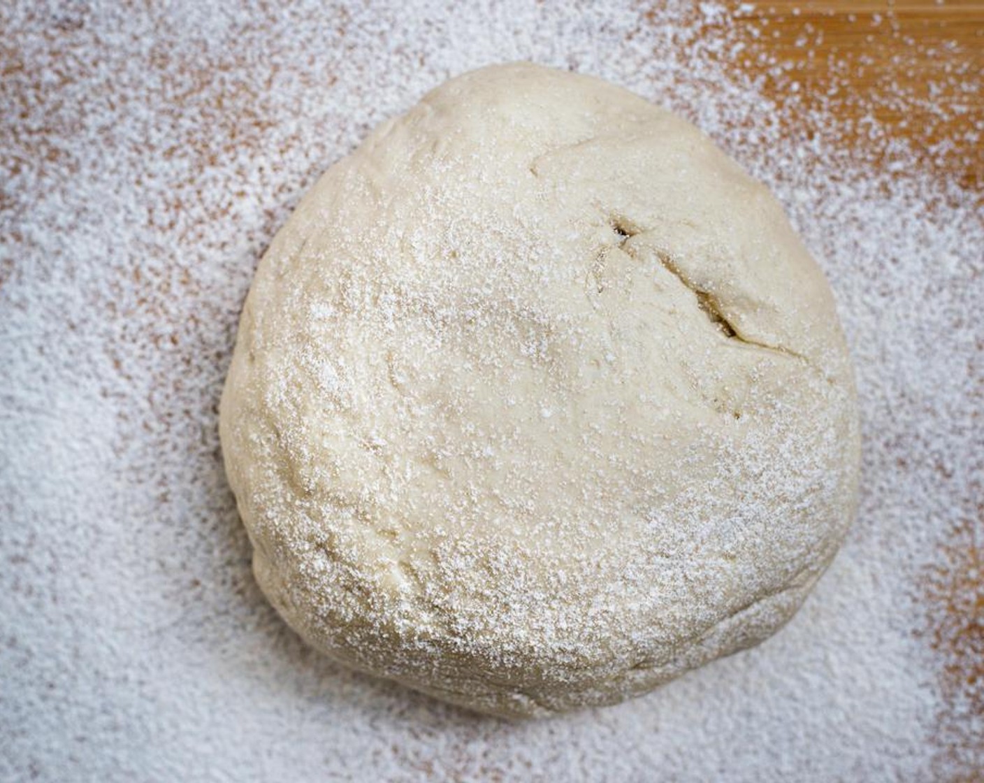 step 1 Place pre made Pizza Dough (1) on a floured surface.