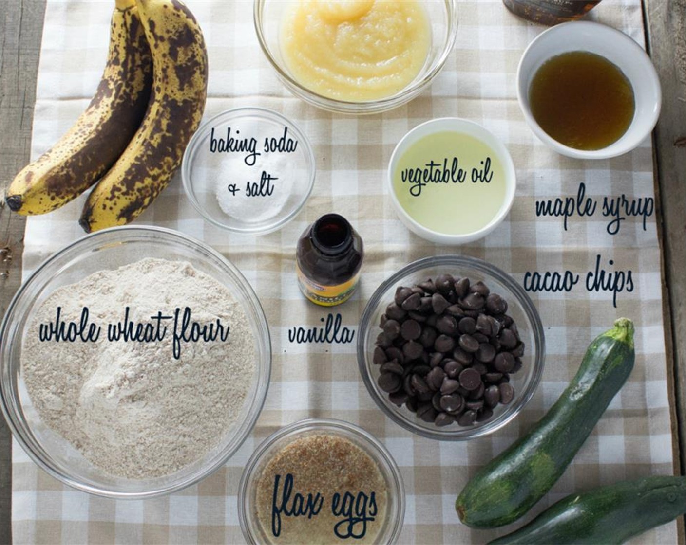 step 2 In a small bowl combine Flaxseed Meal (2 Tbsp) and Water (1/3 cup) and let sit for approximately 5 minutes until gel-like to make the flax egg.