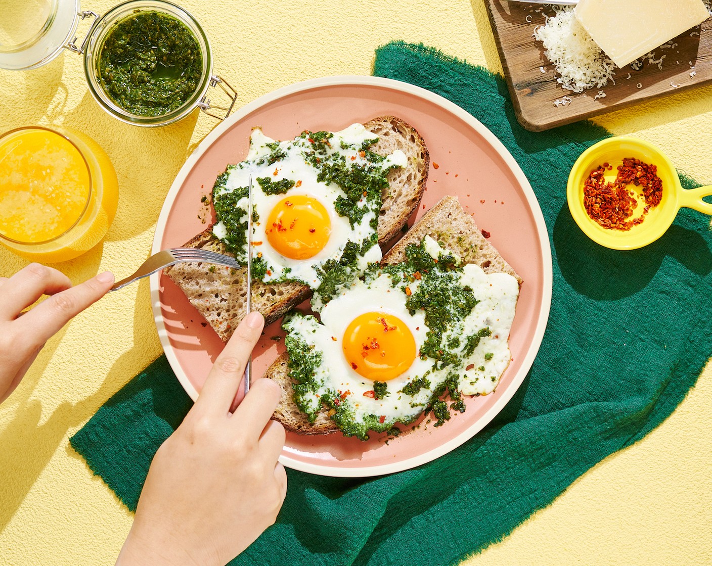 Pesto Eggs