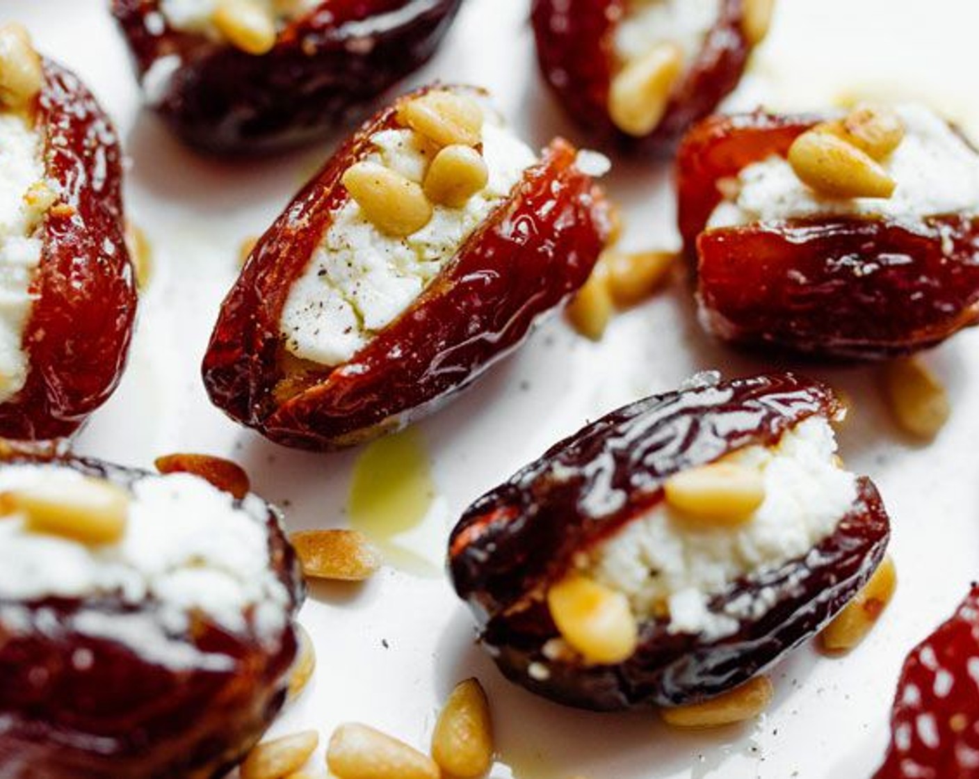 Roasted Goat Cheese Stuffed Dates