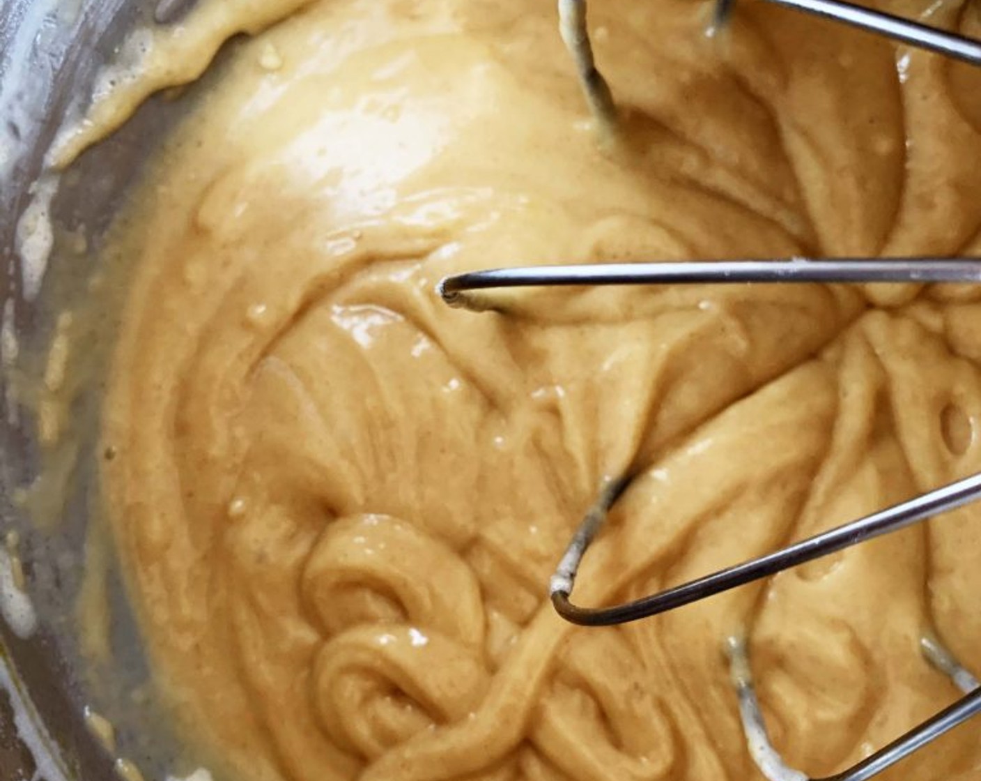 step 4 Add in Almond Milk (1/3 cup) and Vegetable Oil (1/3 cup) then sift in the Type 1 Flour (1 2/3 cups), Almond Flour (3/4 cup), Baking Powder (0.5 oz), and Salt (1 pinch).