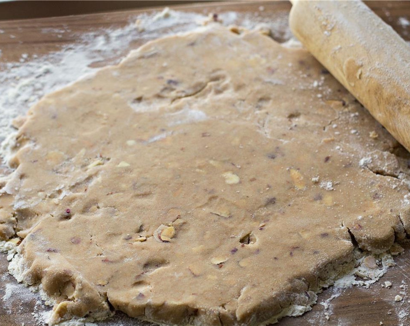 step 7 Roll the dough out to 1/4-inch thick.