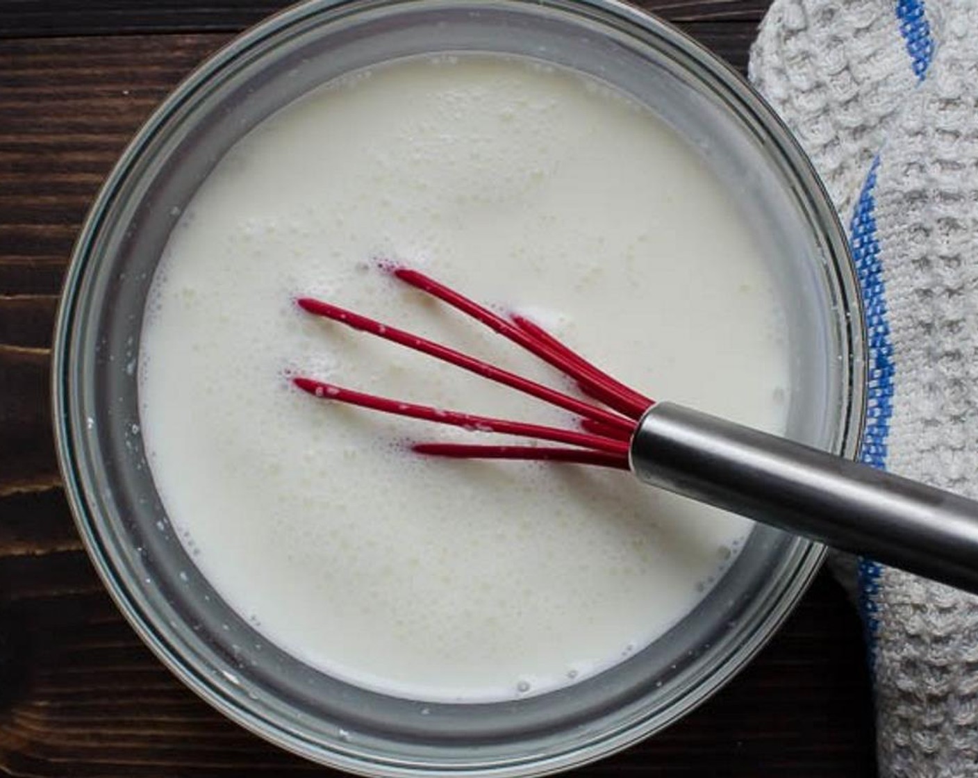 step 3 In a small bowl, combine Milk (1/2 cup) and Corn Starch (3 Tbsp). Whisk together.