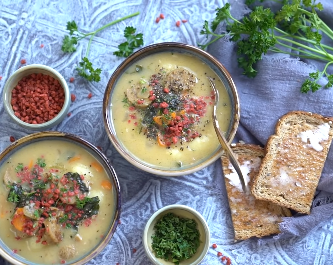 Vegan Gnocchi Sausage Soup