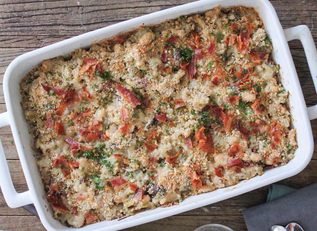 Mushroom, White Bean and Brown Rice Casserole Recipe SideChef