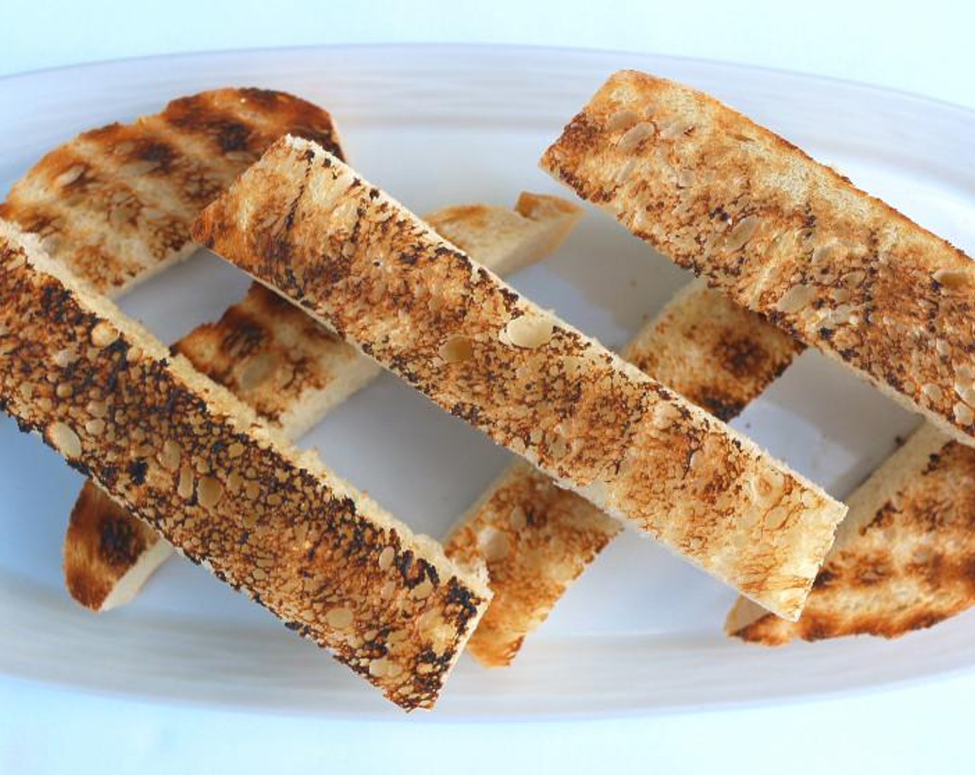 step 6 Cut Sourdough Bread (2 slices) into thick sticks. Grill or toast the breadsticks until golden.