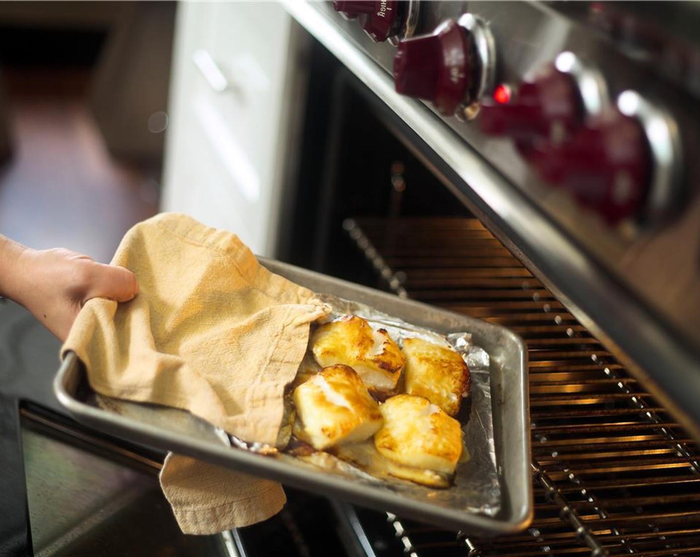 step 16 Roast in the oven for 8 minutes until fillets are fork tender and caramelized. Remove from oven and hold until plating.