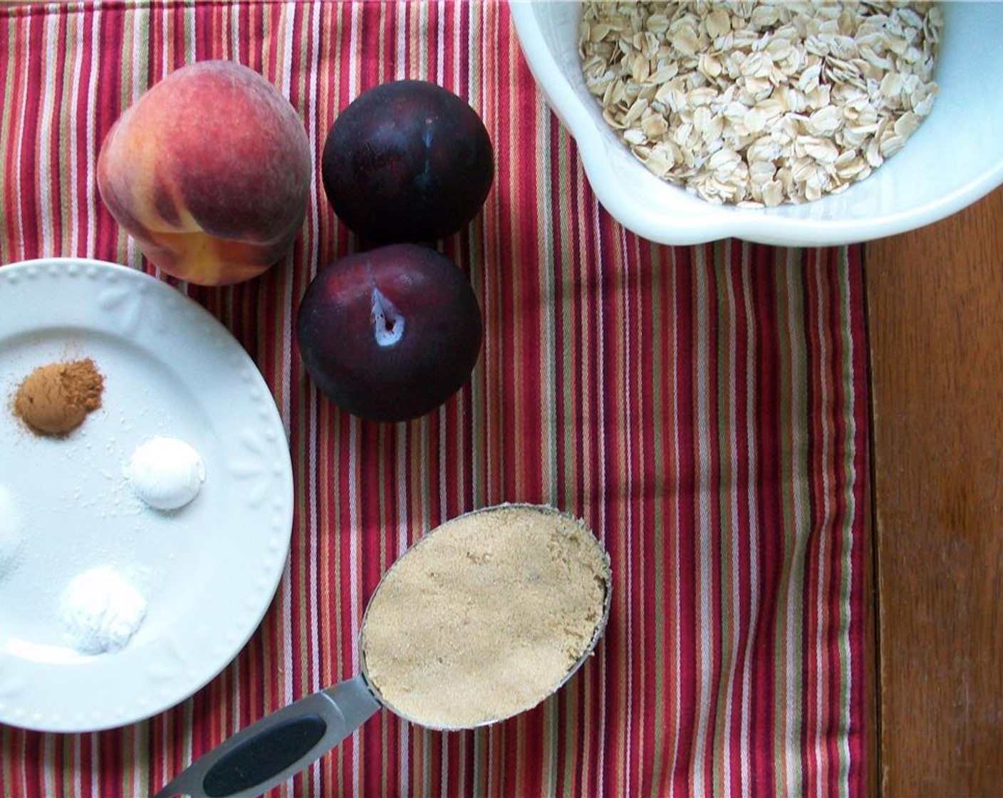 step 3 Combine the All-Purpose Flour (1/2 cup), Whole Wheat Flour (4 Tbsp), Baking Soda (1/2 tsp), Baking Powder (1/2 tsp), Salt (1/2 tsp) and Simply Organic Cinnamon, Ground (1/2 tsp) in a bowl.
