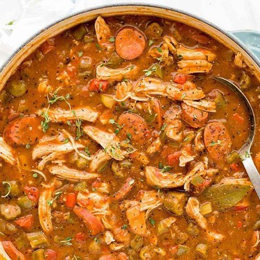 Chicken Andouille Sausage Gumbo Recipe | SideChef