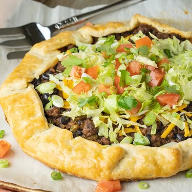 Beef Taco Crostada Recipe | SideChef
