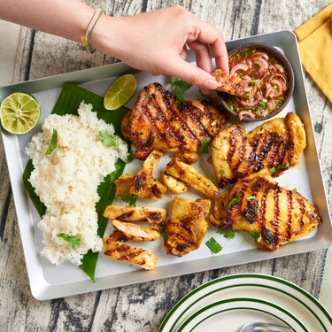 Thai Style Grilled Chicken with Tangy Dipping Sauce Recipe | SideChef