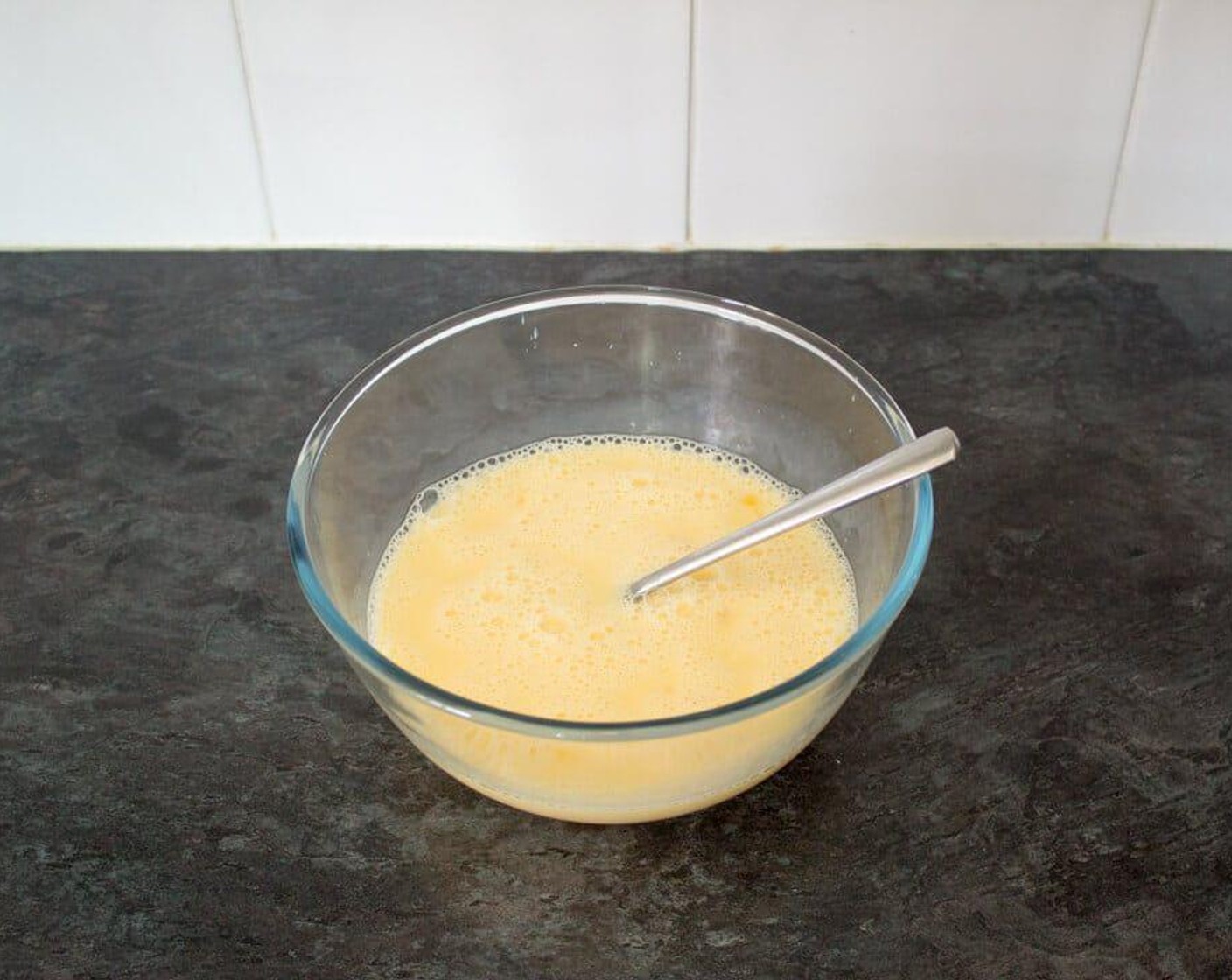 step 4 Next, beat together the Milk (3/4 cup) and Eggland's Best Classic White Eggs (8) in a large mixing bowl.