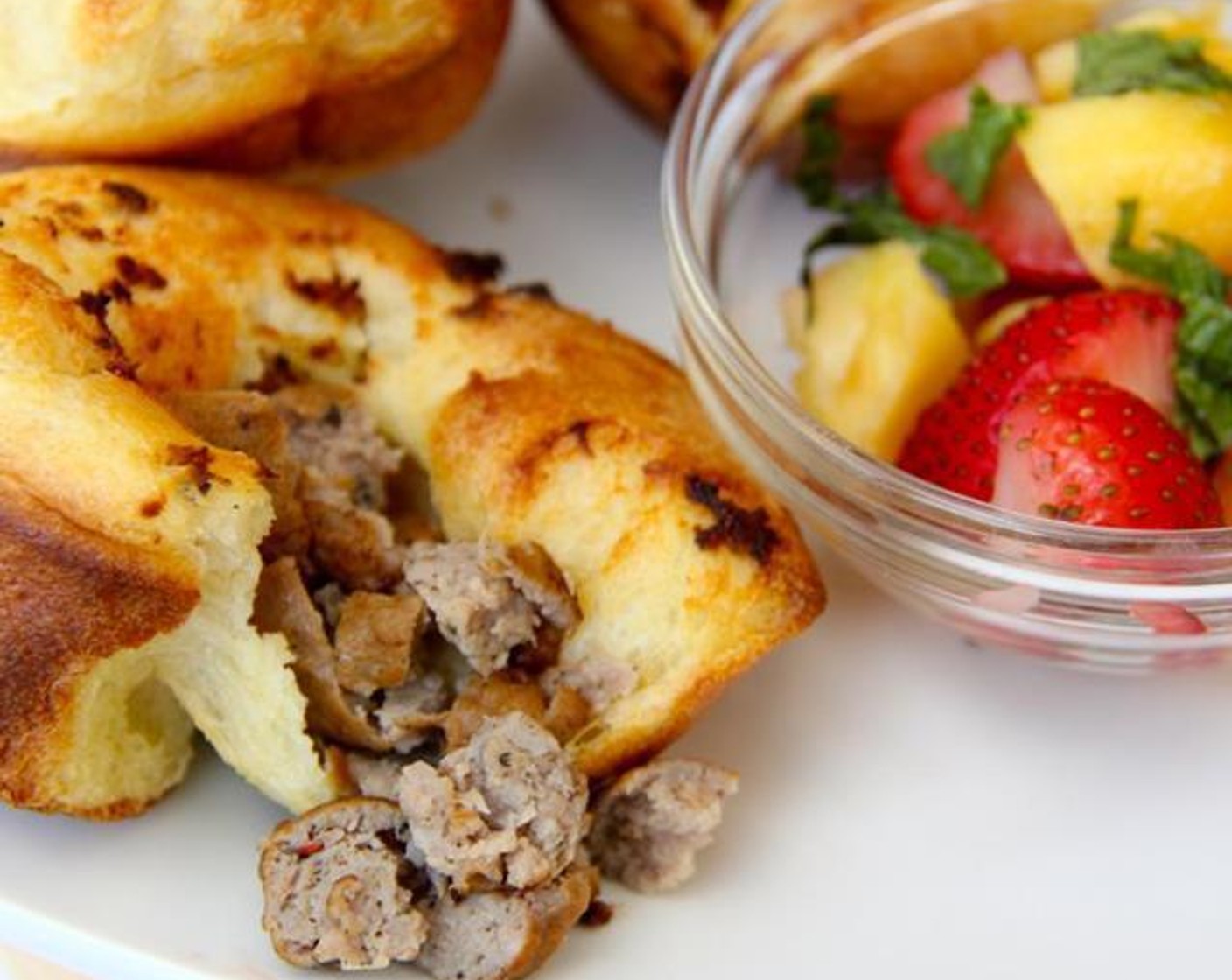 Turkey Sausage Popovers