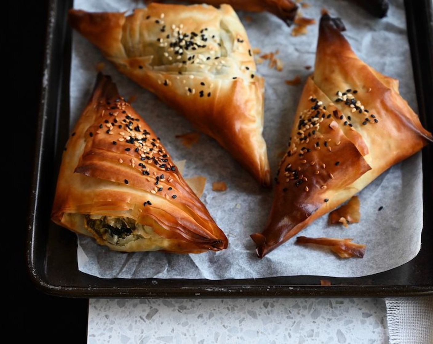 step 8 Leave the pies to cool slightly before serving with Tzatziki (to taste).