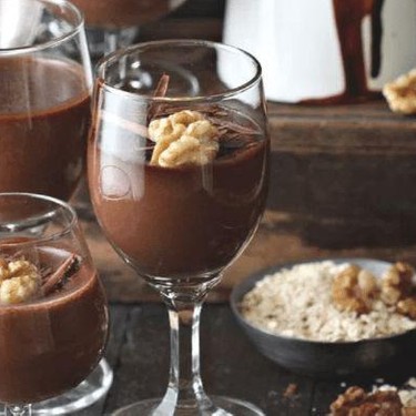 Dark Chocolate Oat & Walnut Pudding Recipe | SideChef