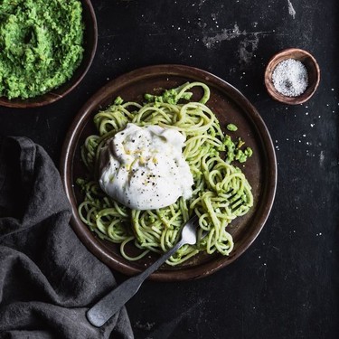 Pea & Pistachio Pesto Pasta Recipe | SideChef