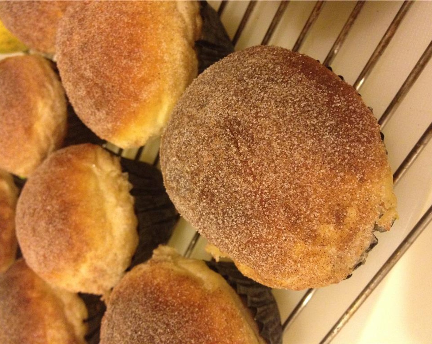 step 20 To make the cinnamon sugar topping, mix the Simply Organic Cinnamon, Ground (1 Tbsp) with the Granulated Sugar (4 Tbsp). Roll the top of each bun in the cinnamon sugar. Serve and enjoy!