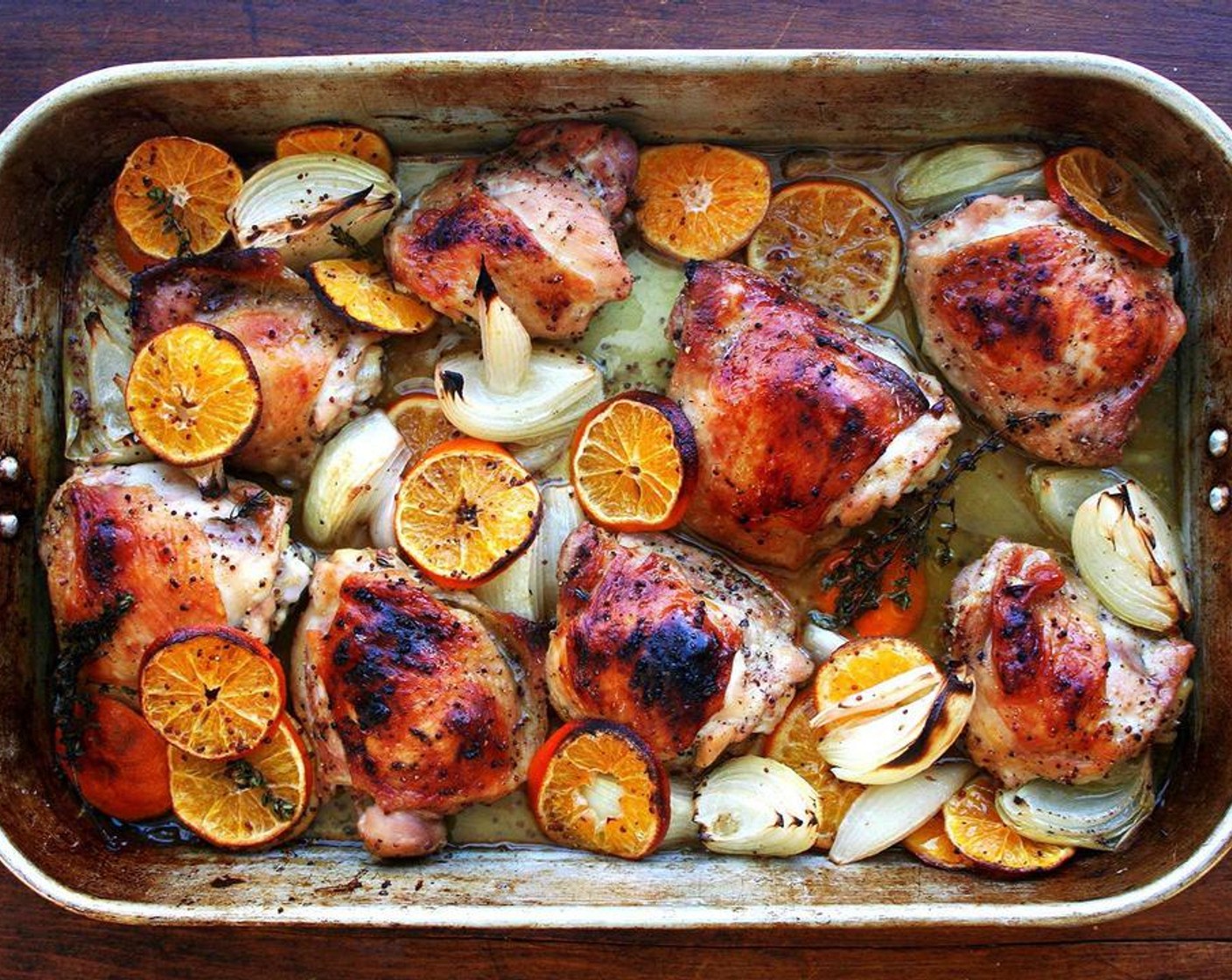 Jerusalem Roast Chicken with Clementines