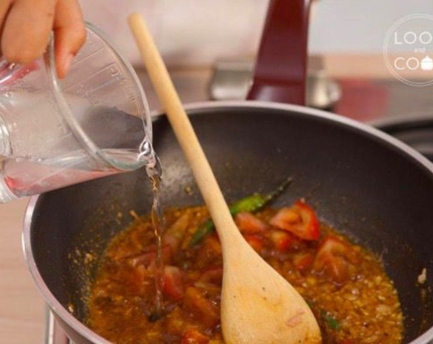 step 8 Add the cooking liquid that was kept aside according to the amount of gravy you wish to have and cook for 2 to 3 minutes