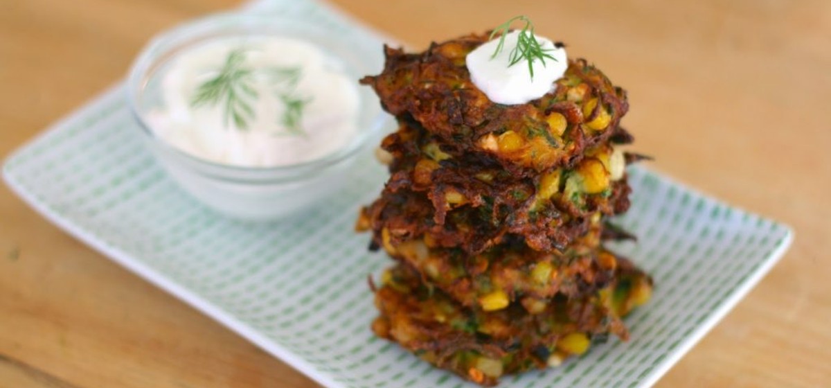 Zucchini, Corn and Feta Fritters Recipe | SideChef