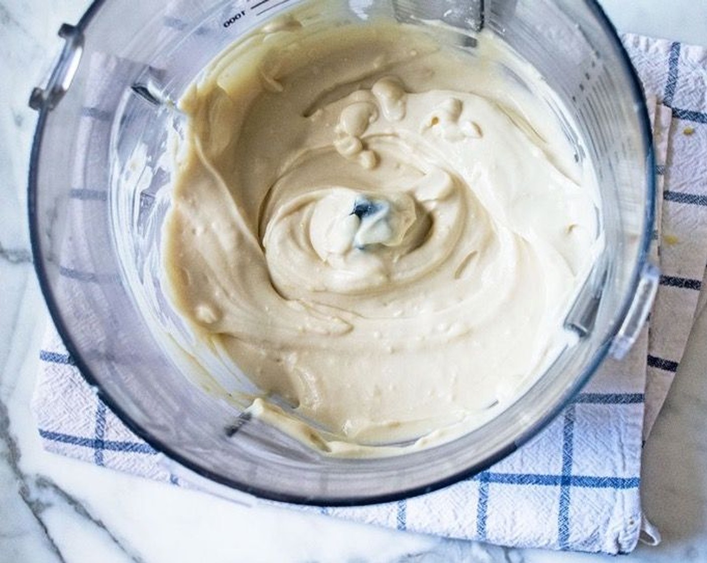 step 2 Add Cream Cheese (2/3 cup), Ricotta Cheese (3/4 cup), Plain Greek Yogurt (1/3 cup), Pure Maple Syrup (1/2 cup), Vanilla Extract (1/2 tsp), and 1 Tbsp of zest from Lemons (2) to the bowl of a food processor. Blend for 10-15 seconds or until a smooth consistency is reached. Refrigerate filling while making blueberry compote.