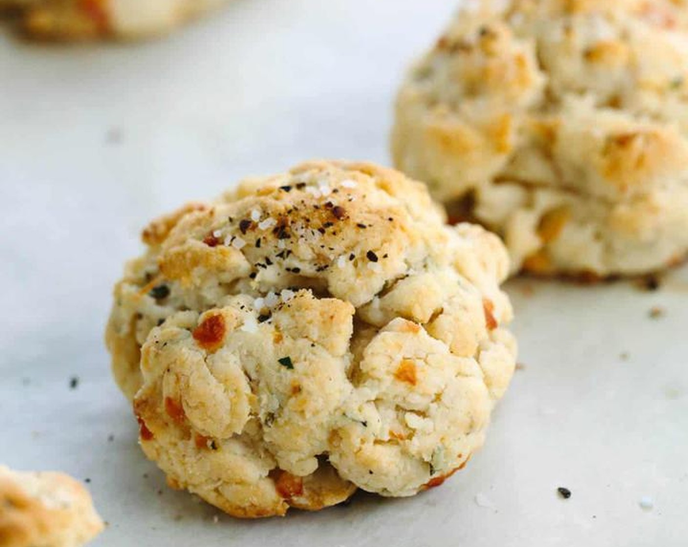Rosemary Parmesan Drop Biscuits