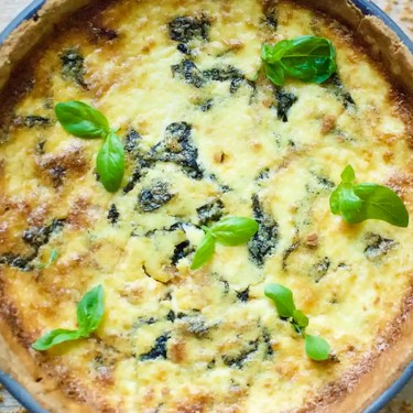 Deep-Dish Spinach Pancetta Quiche Recipe | SideChef