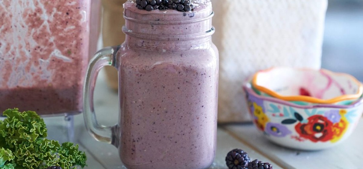 Blackberry Coconut Sprinkle Smoothie Recipe | SideChef