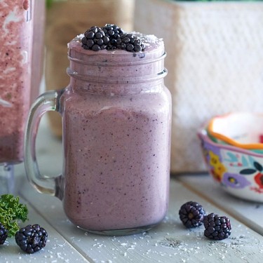 Blackberry Coconut Sprinkle Smoothie Recipe | SideChef