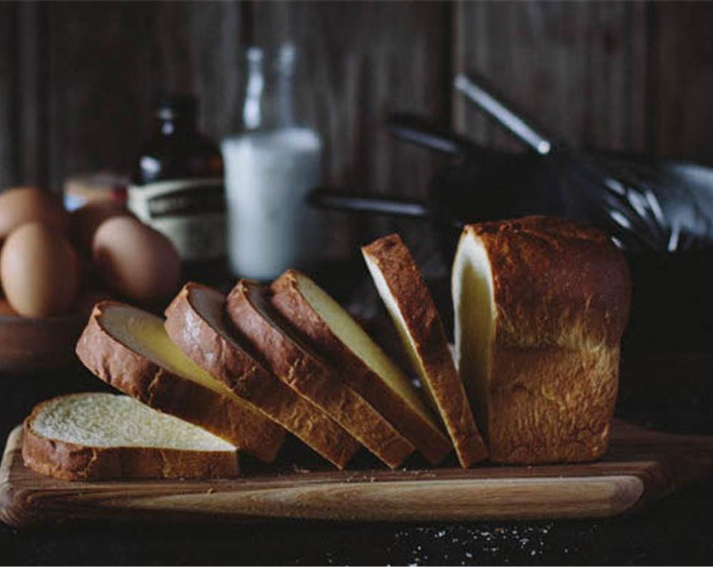 step 2 Place Brioche (8 slices) on a wire rack set on a rimmed baking sheet. Bake the slices for 15 minutes, flipping halfway through the baking process. Once ready, remove bread from the rack and set it aside to cool.