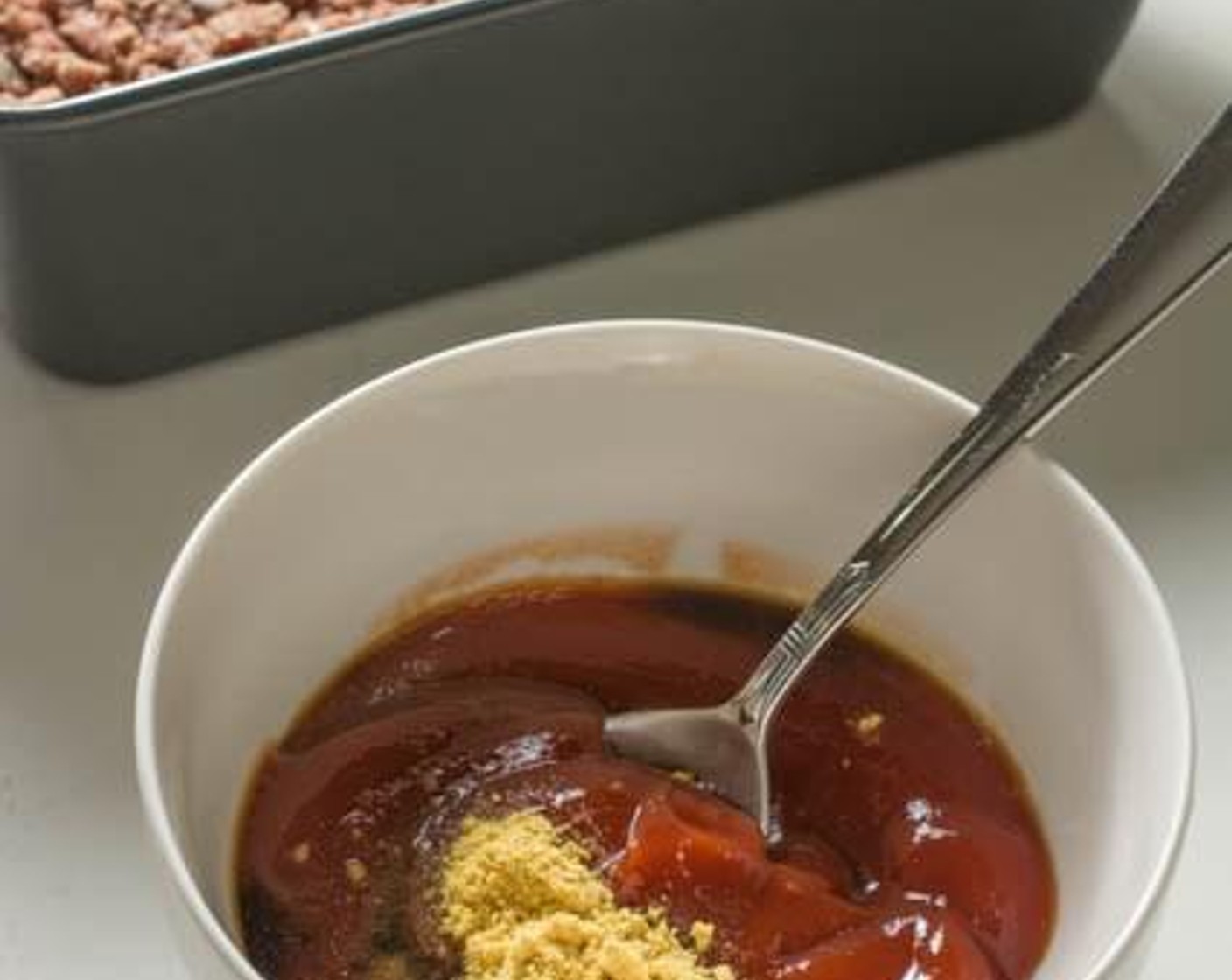 step 4 In a separate bowl, combine Ketchup (1 1/2 cups), Worcestershire Sauce (2 Tbsp), and Dry Mustard (1/2 Tbsp). Mix well.