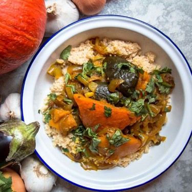 Aubergine and Pumpkin Tagine Recipe | SideChef