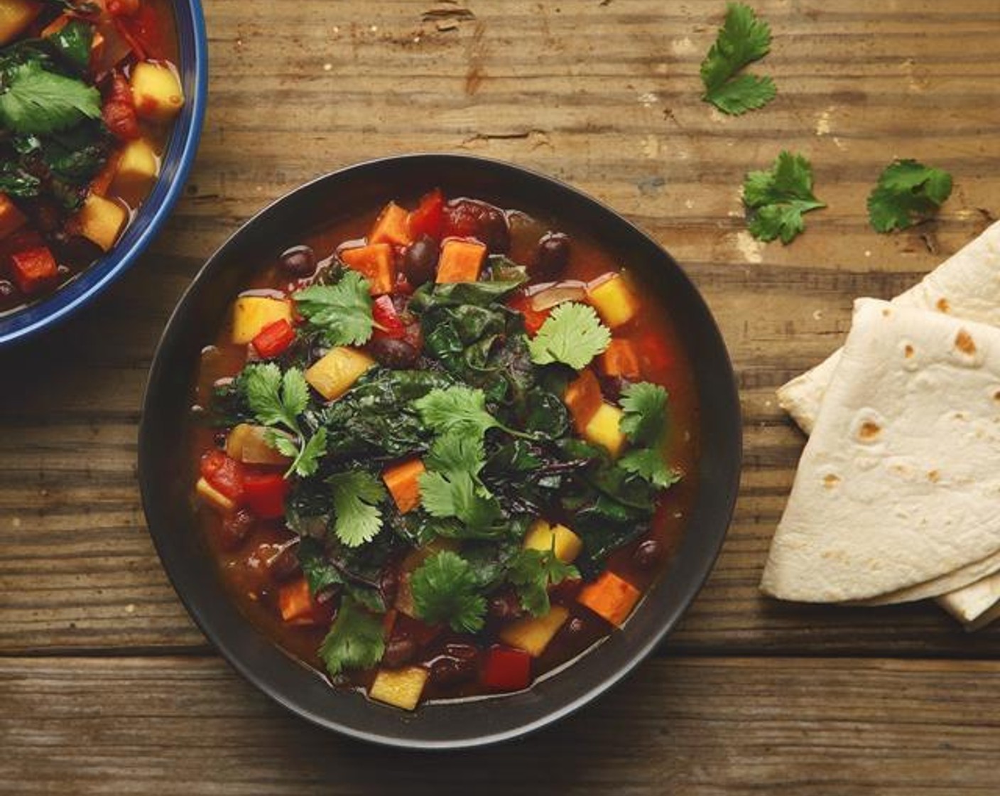 Brazilian Black Bean Stew with Tortillas