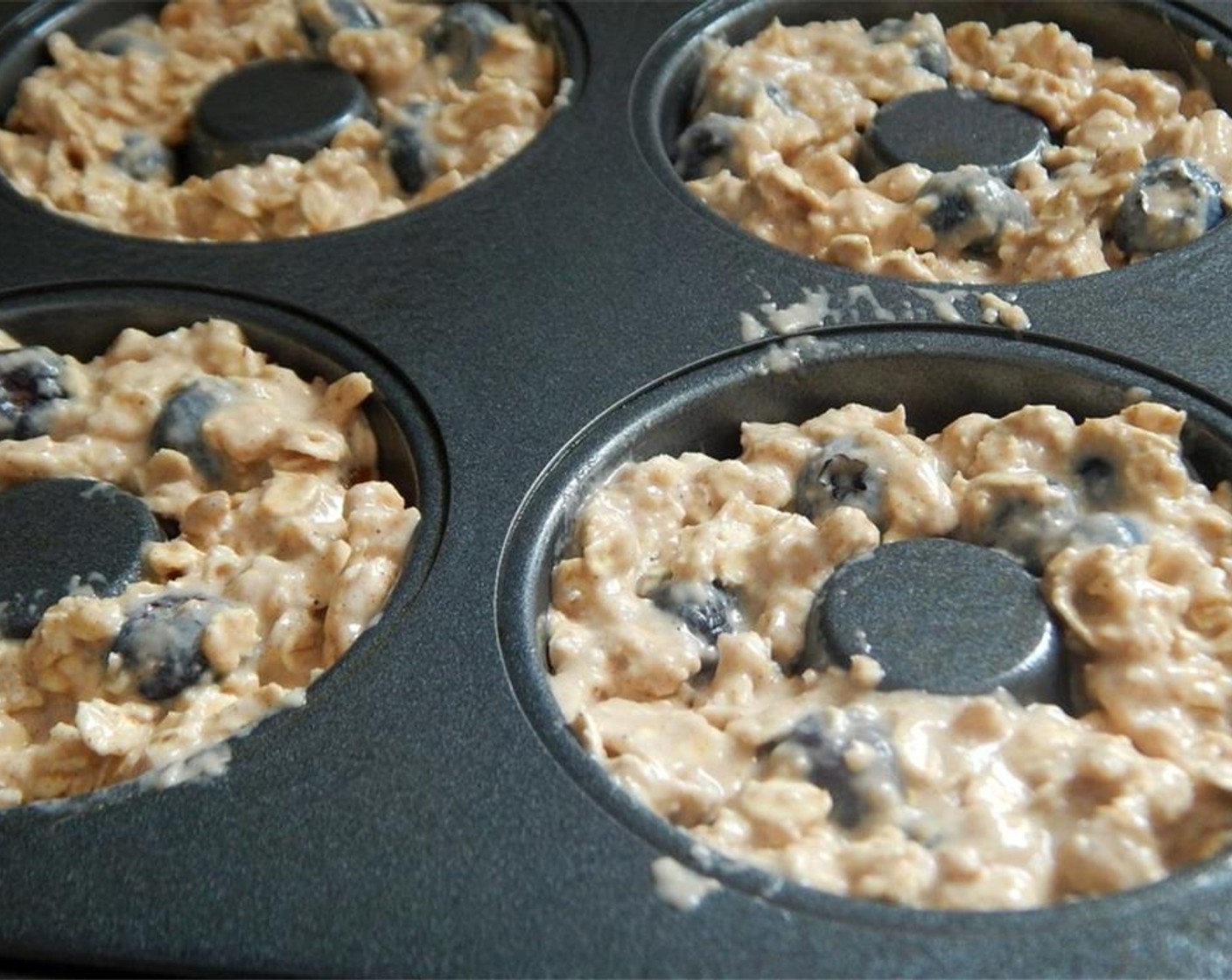 step 4 Fill your sprayed donut pan and bake in the preheated oven for 16 minutes.