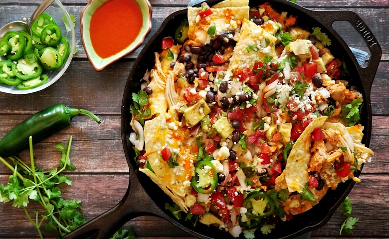Three-Cheese Buffalo Chicken Nachos Recipe | SideChef