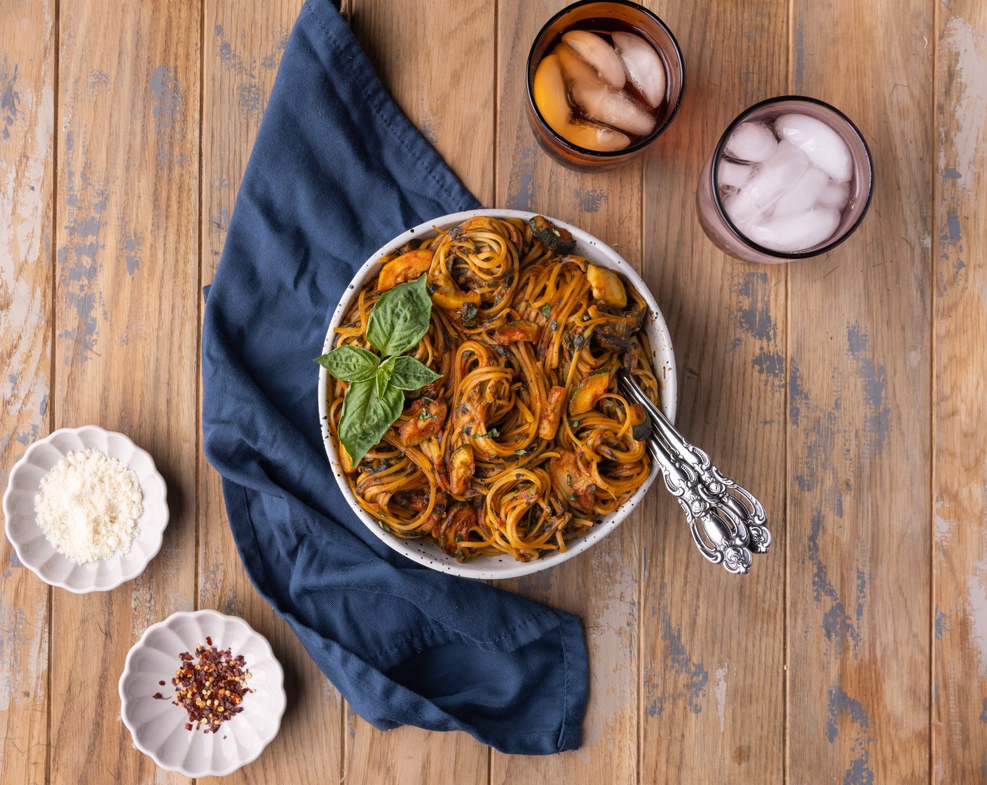 Loaded Vegetarian One-Pot Pasta