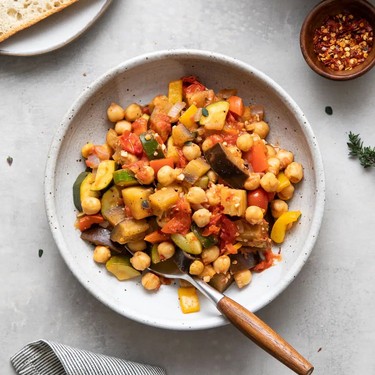 Chickpea Ratatouille Nicoise Recipe | SideChef
