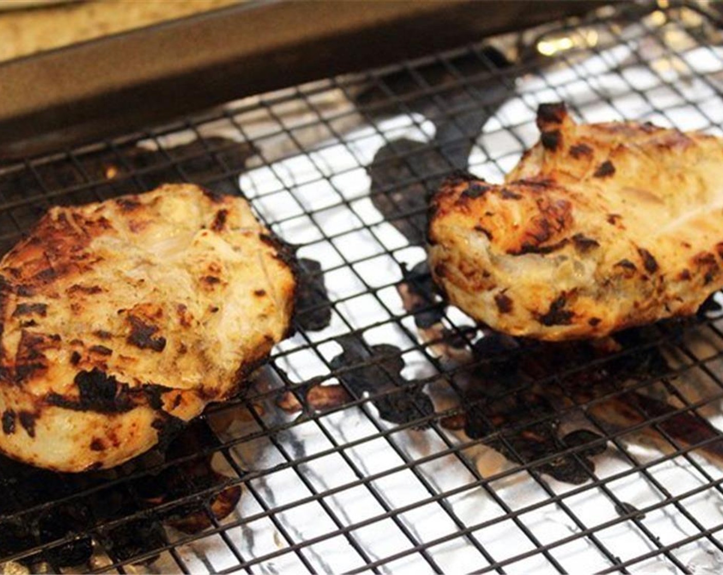 step 13 Remove the chicken from the oven when it is blackened.