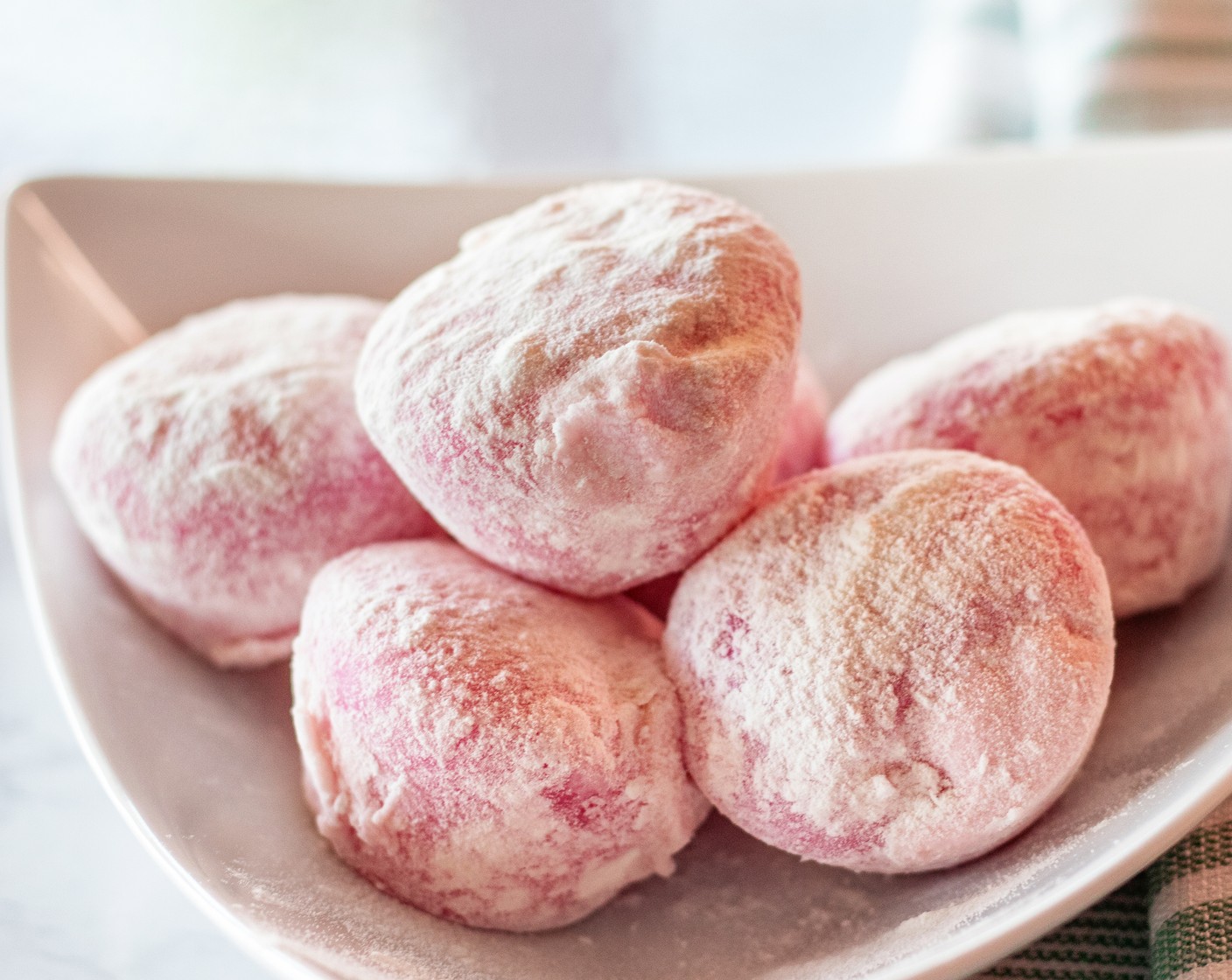 Strawberry Banana Mochi Balls