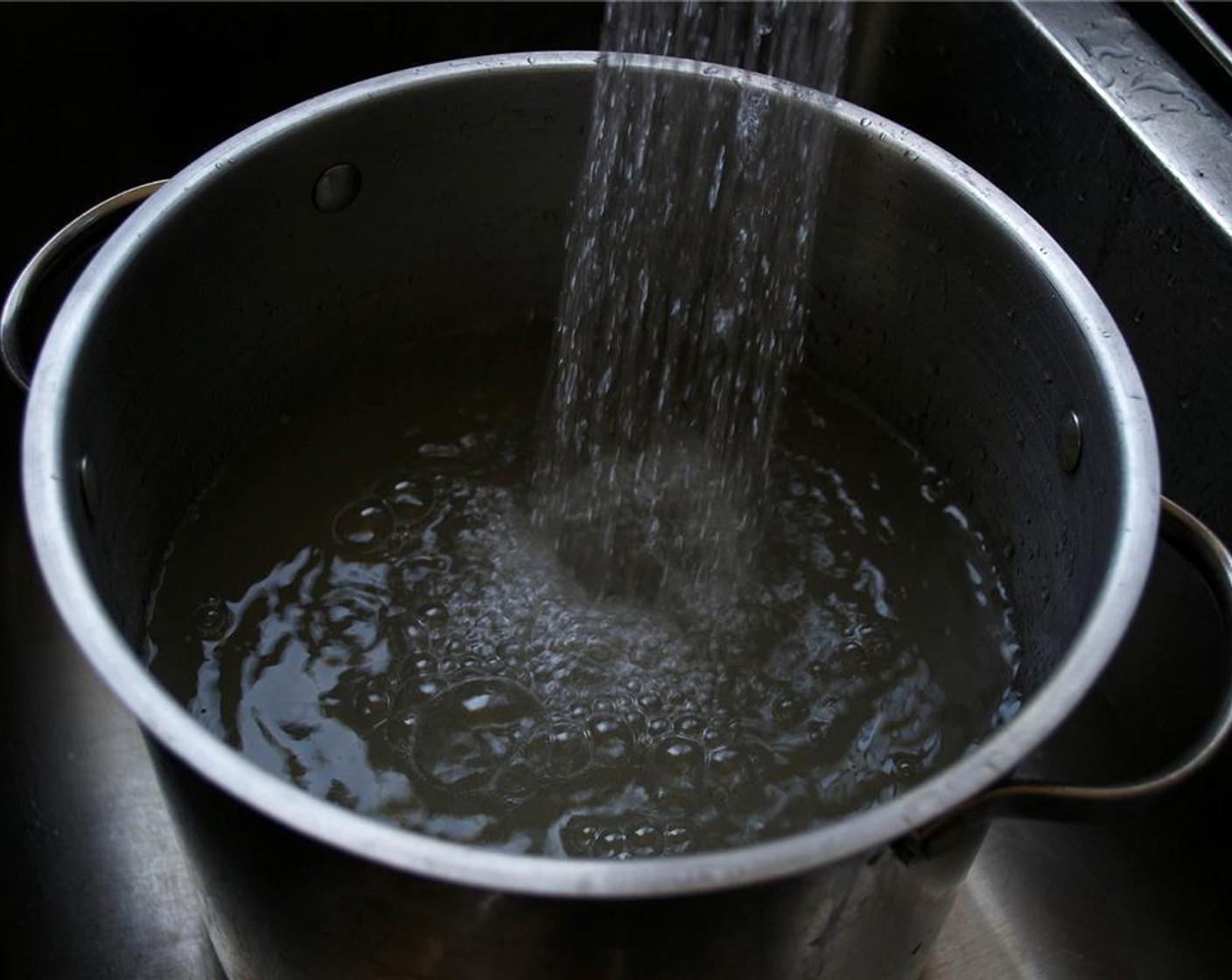 step 1 Mix together the Water (3.8 L), Salt (300 g), and Granulated Sugar (200 g) until dissolved in a large pot or another container.